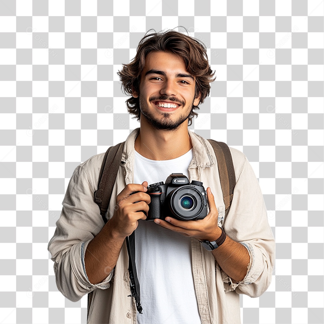 Homem Fotógrafo PNG Transparente
