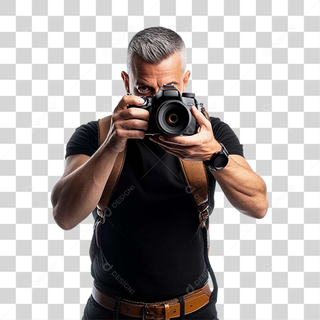 Homem Fotógrafo PNG Transparente