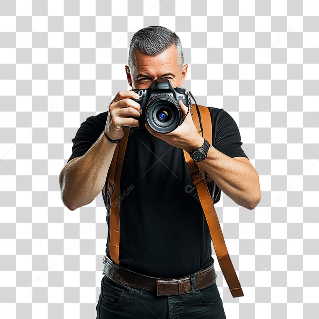 Homem Fotógrafo PNG Transparente