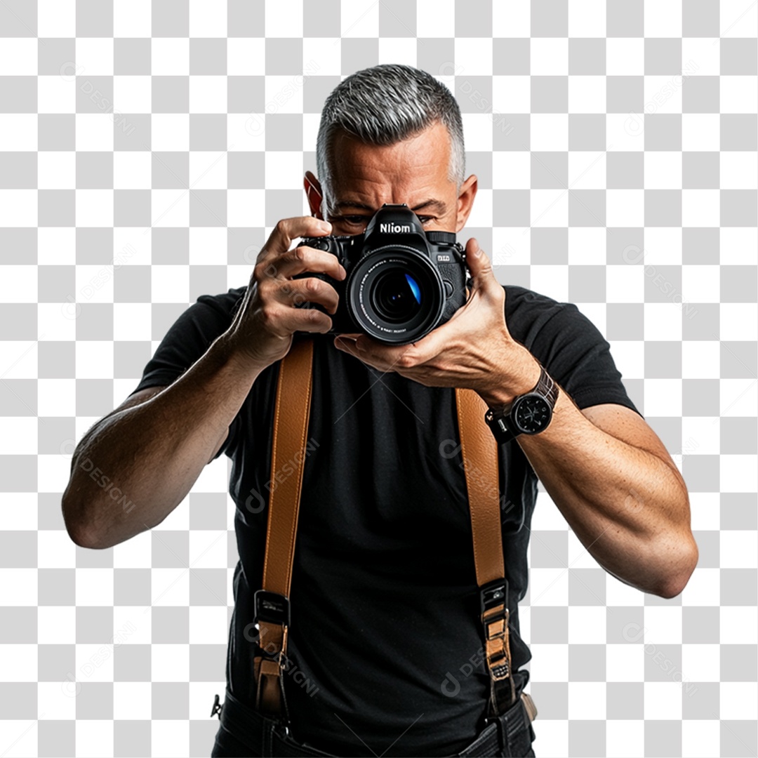 Homem Fotógrafo PNG Transparente