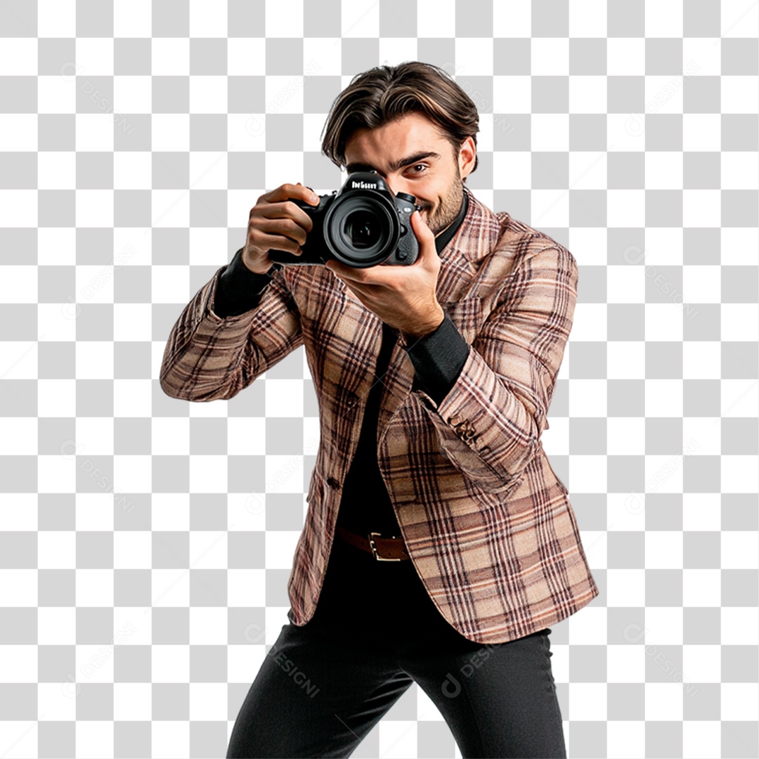 Homem Fotógrafo PNG Transparente