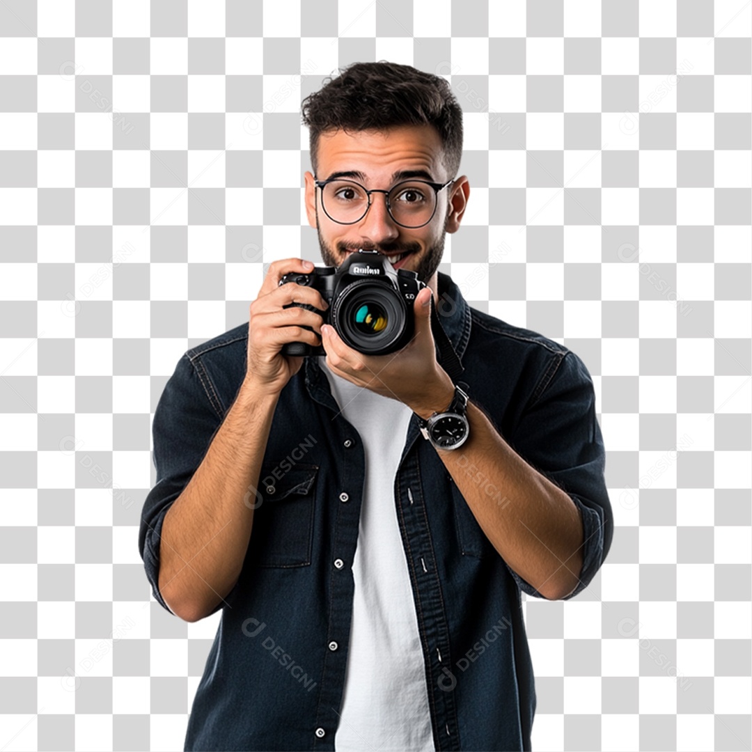 Homem Fotógrafo PNG Transparente