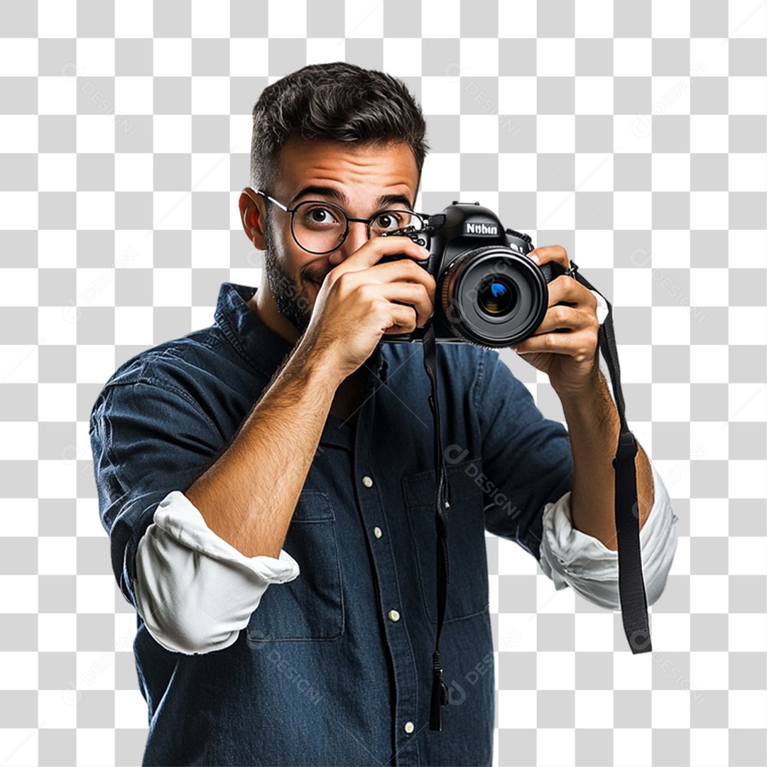 Homem Fotógrafo PNG Transparente