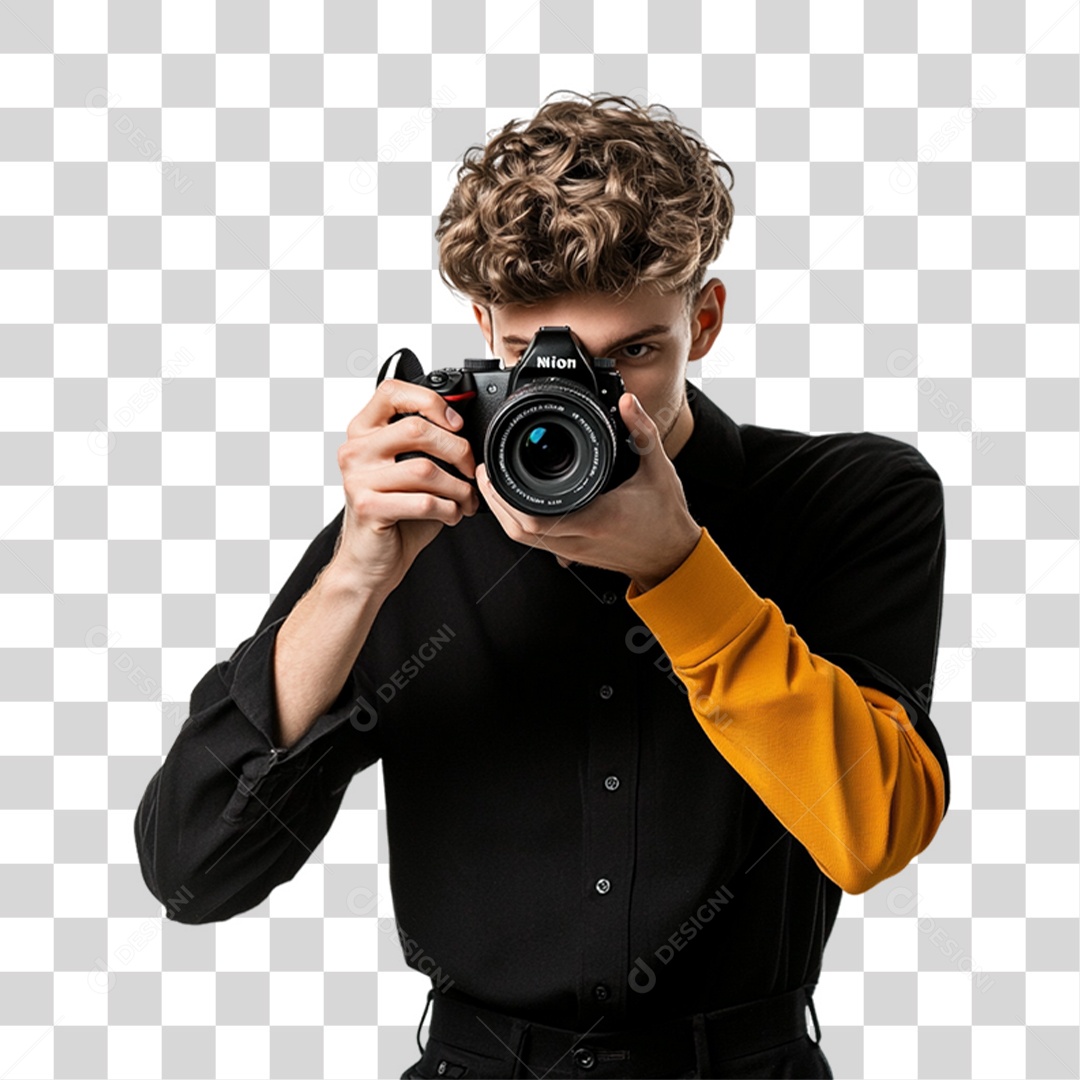 Homem Fotógrafo PNG Transparente