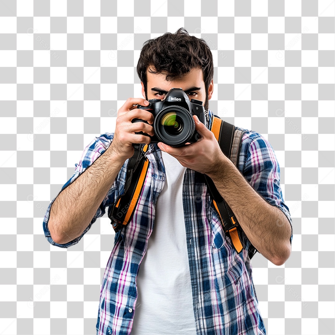Homem Fotógrafo PNG Transparente