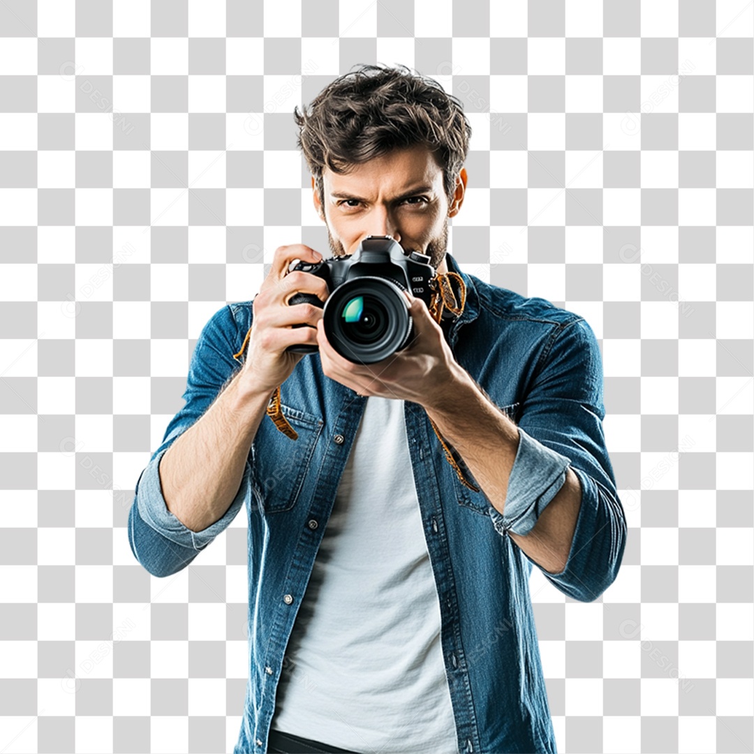 Homem Fotógrafo PNG Transparente