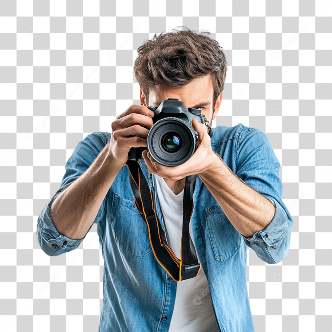 Homem Fotógrafo PNG Transparente