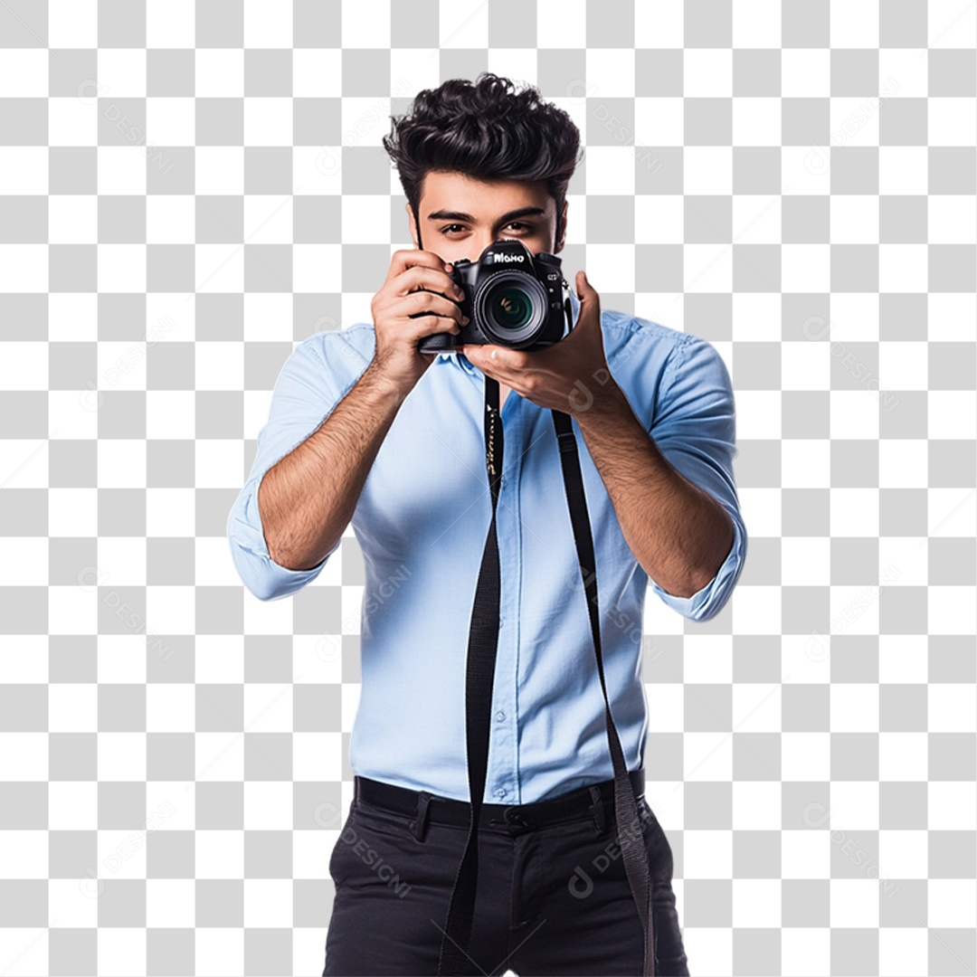 Homem Fotógrafo PNG Transparente