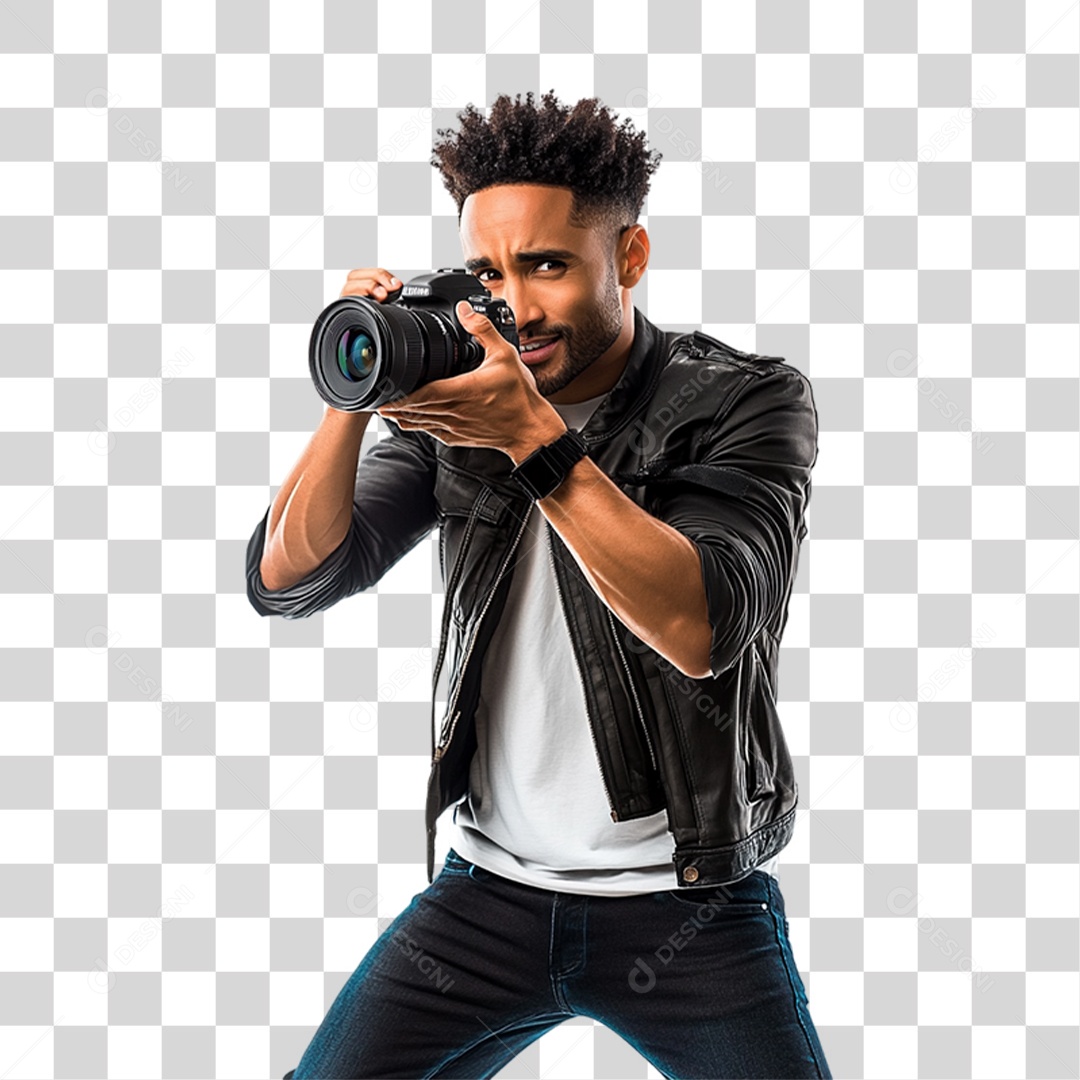 Homem Fotógrafo PNG Transparente