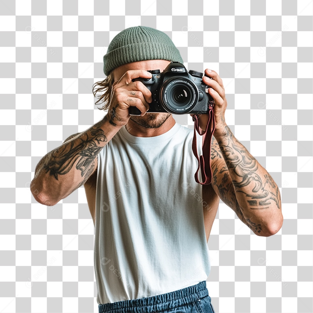 Homem Fotógrafo PNG Transparente