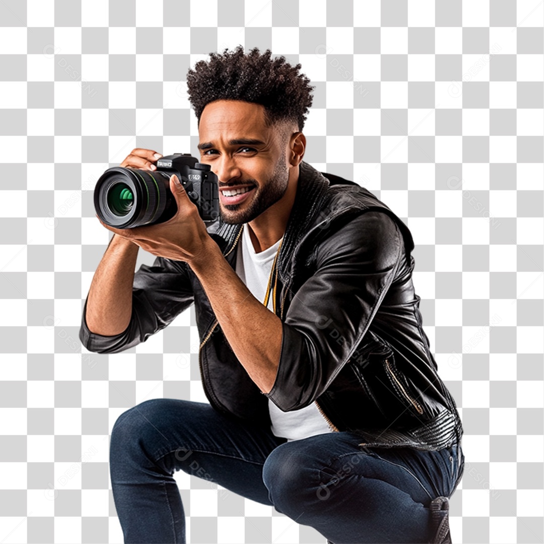 Homem Fotógrafo PNG Transparente