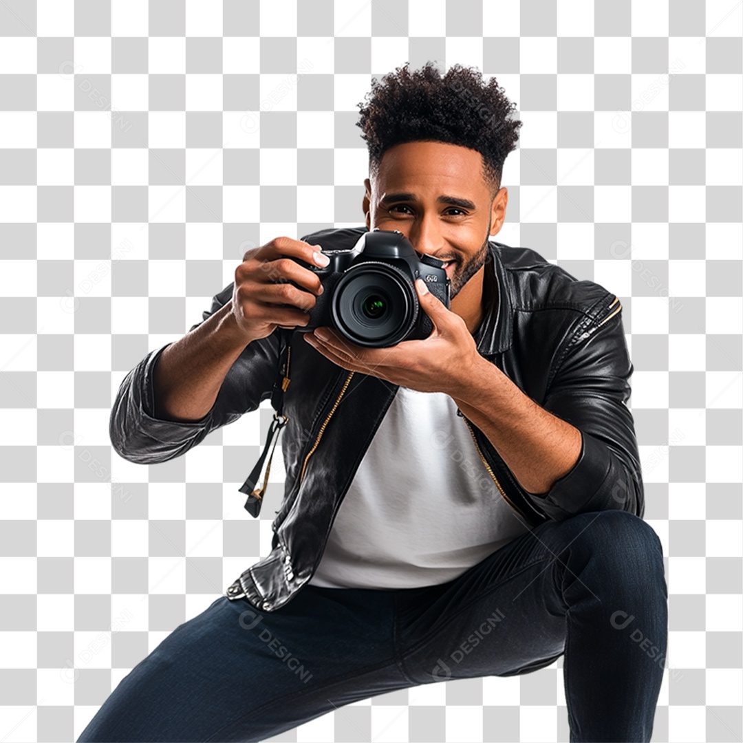 Homem Fotógrafo PNG Transparente