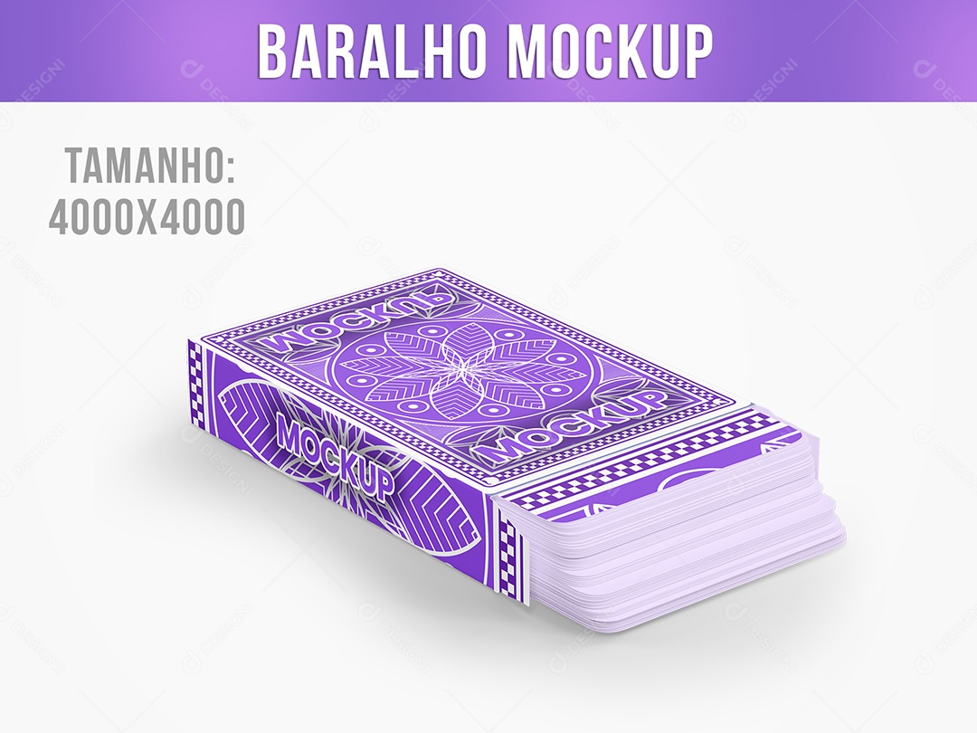 Baralho Mockup PSD Editável