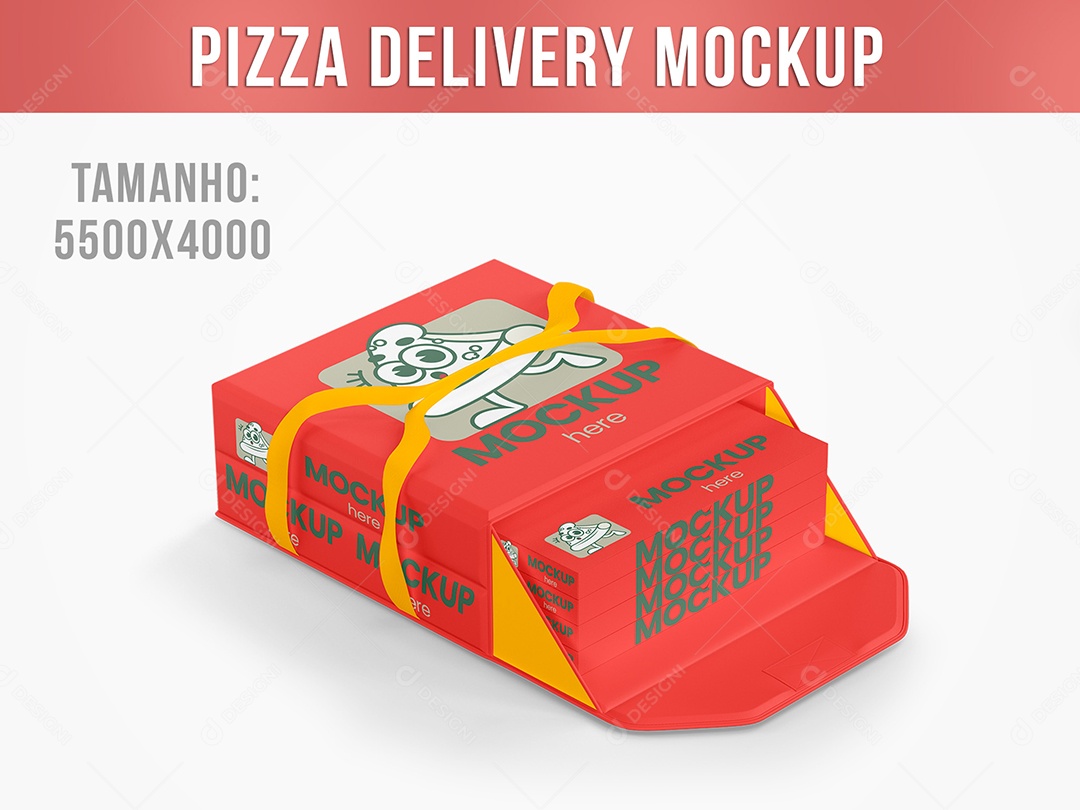 Pizza Delivery Mockup PSD