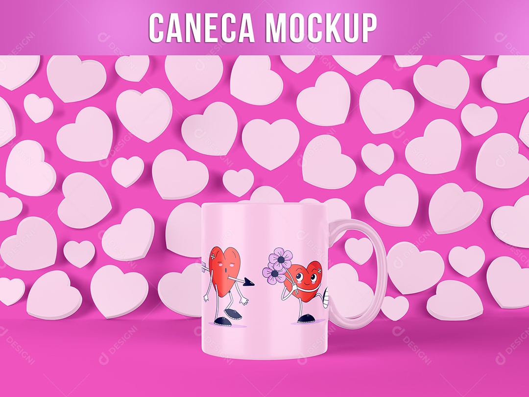 Caneca Mockup PSD Editável