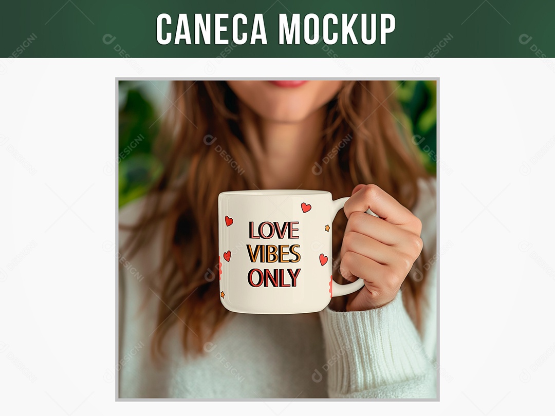 Caneca Mockup PSD Editável