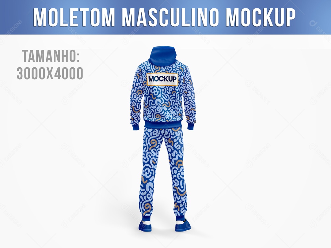 Conjunto de Moletom Mockup PSD Editável