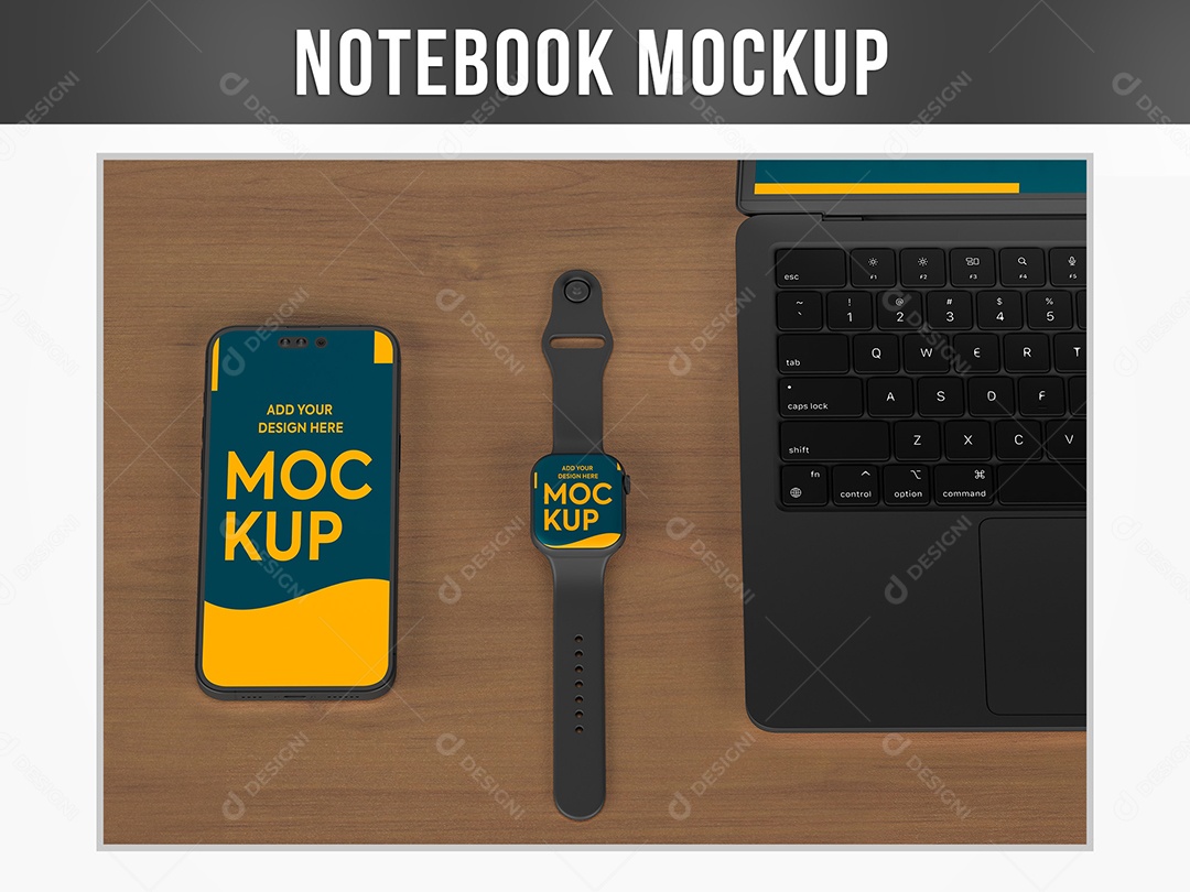 Mockup Notebook PSD Editável