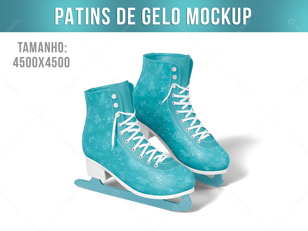 Patins de Gelo Mockup PSD Editável