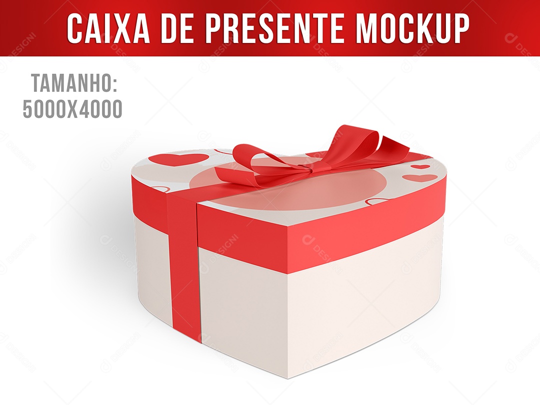 Mockup Caixa De Presente PSD Editável