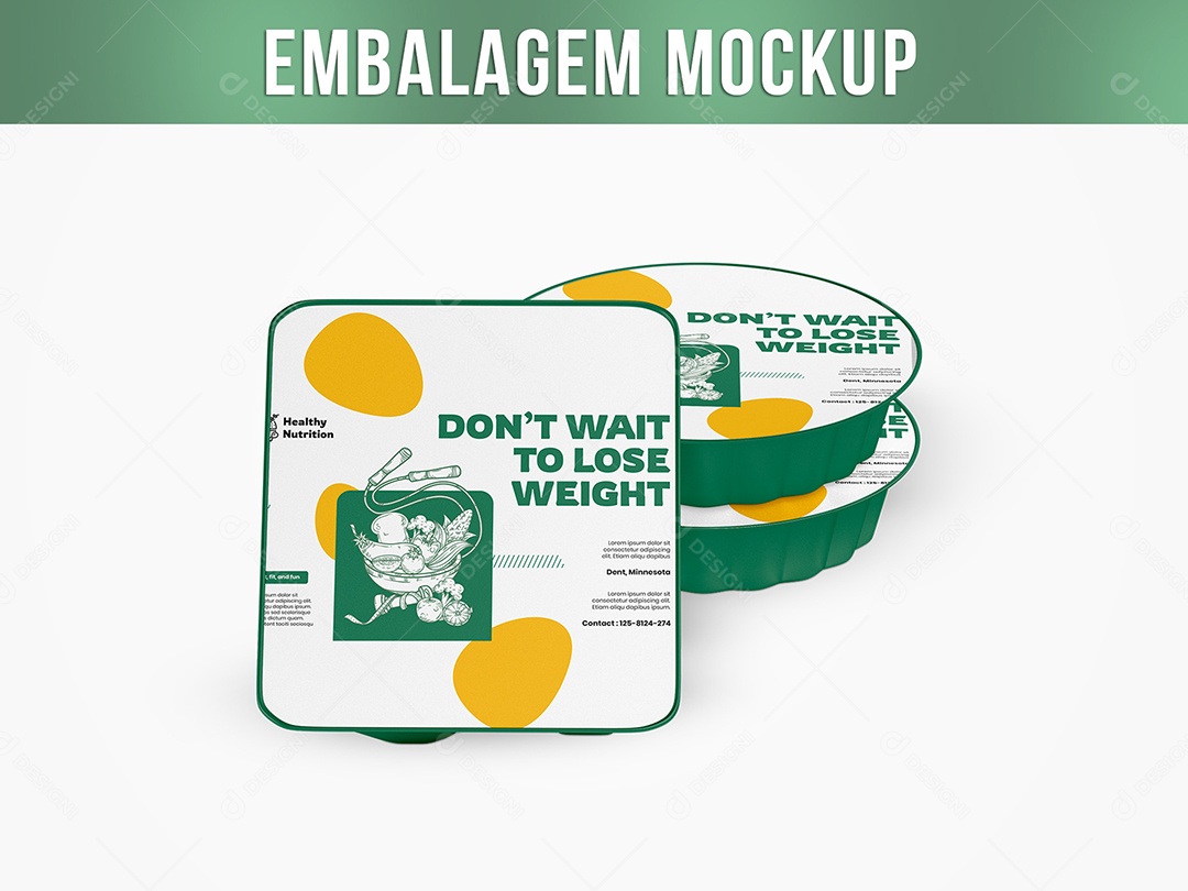 Embalagem Mockup PSD Editável