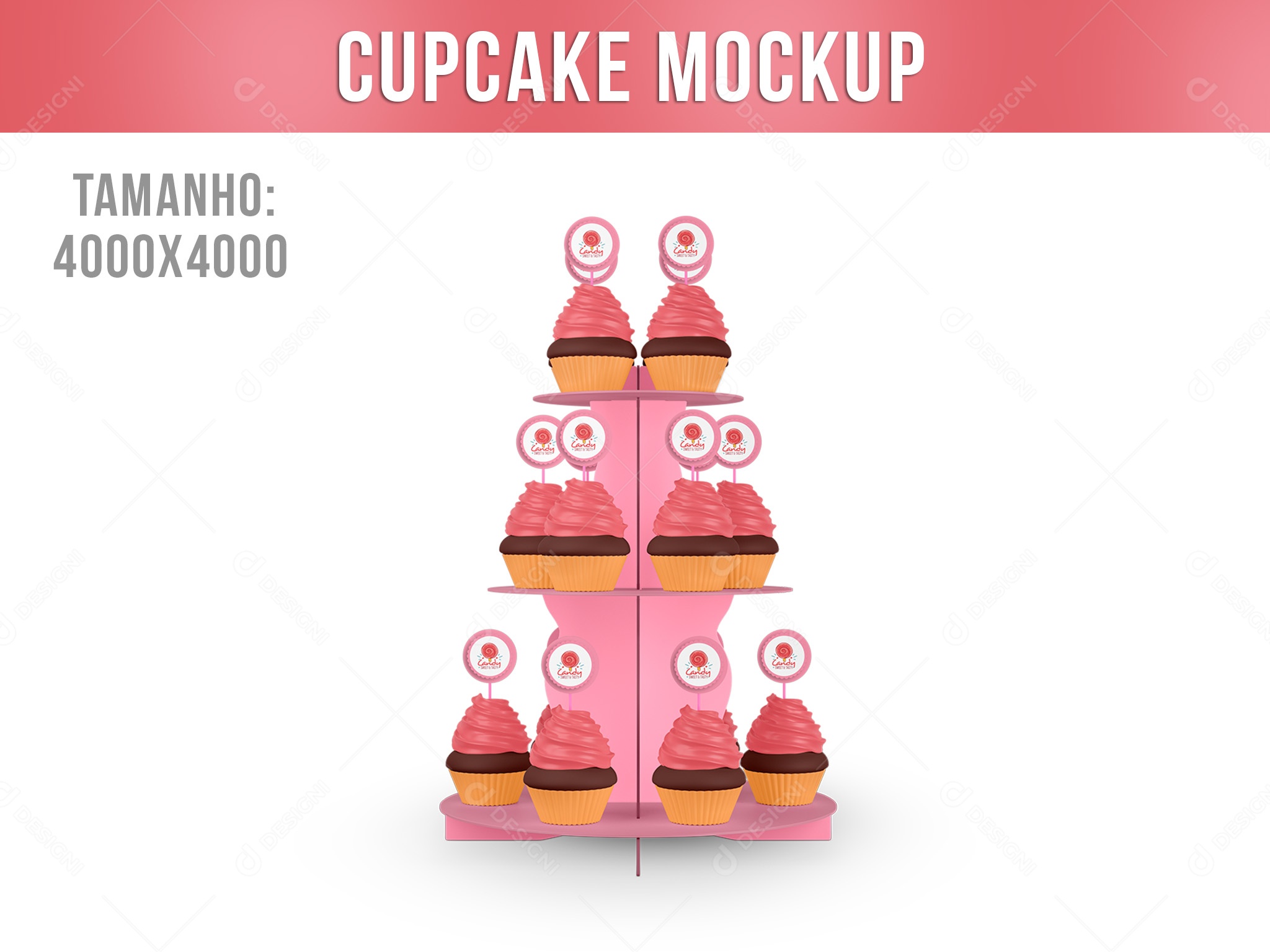 Cupcake Mockup PSD Editável