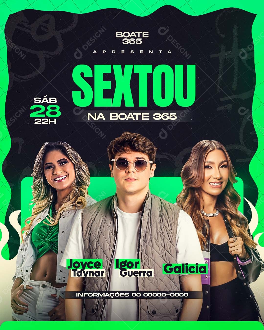 Story Flyer Next Shows Social Media PSD Editable