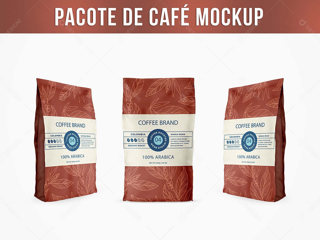 Pacote de Café Mockup PSD Editável