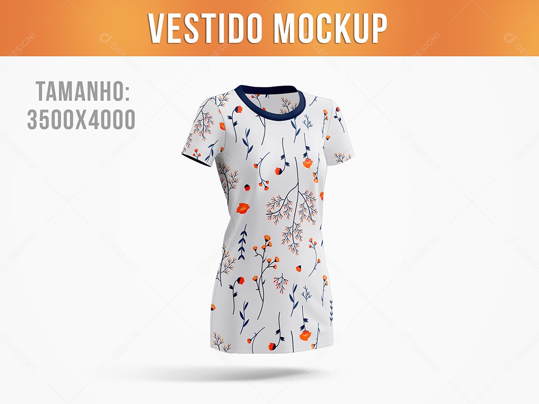 Vestido Mockup PSD Editável