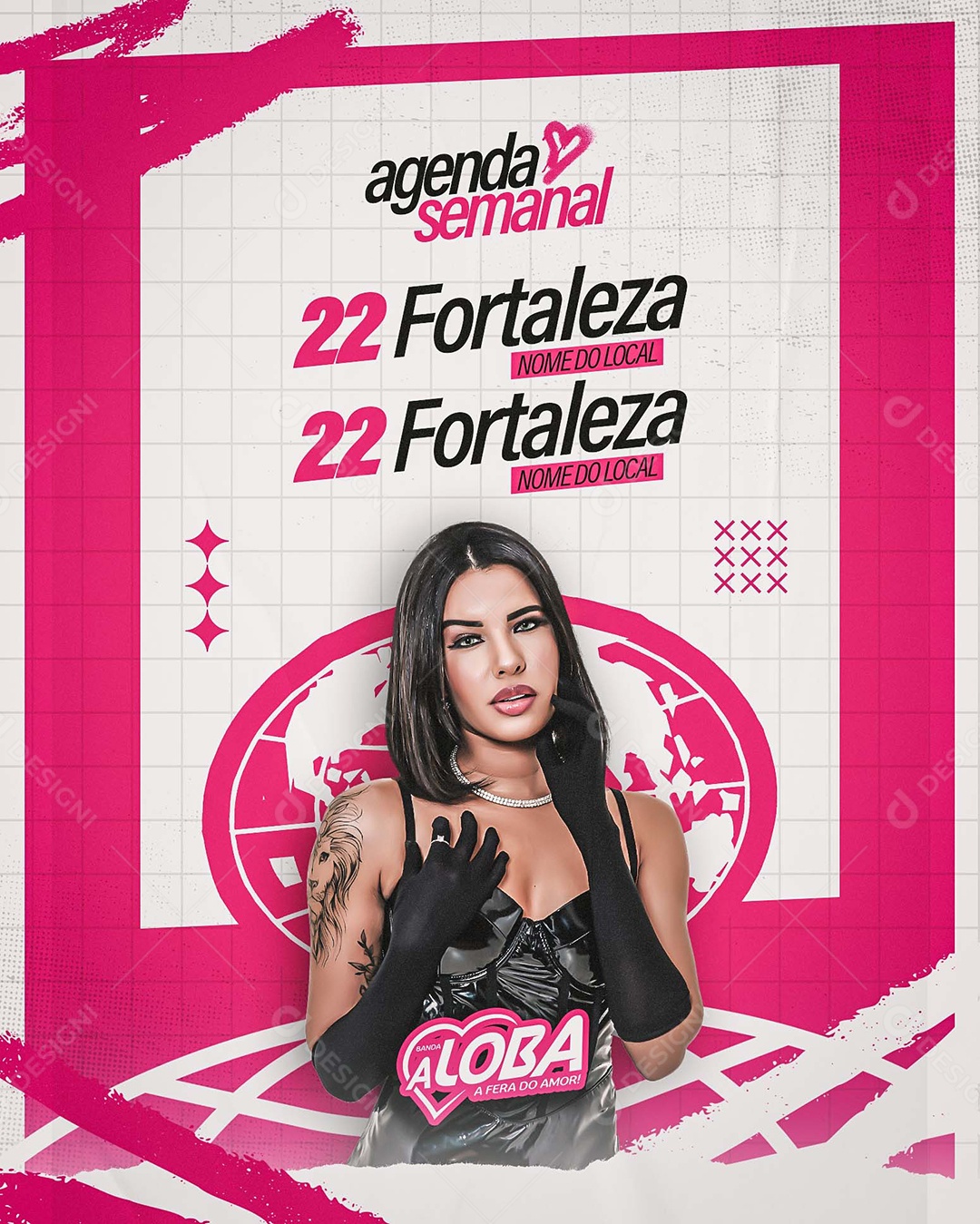 Story Flyer Próximos Shows Agenda Social Media PSD Editável