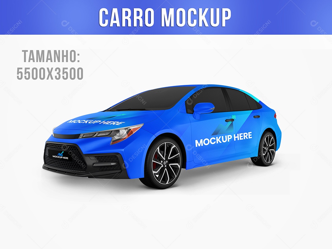 Carro Mockup PSD Editável