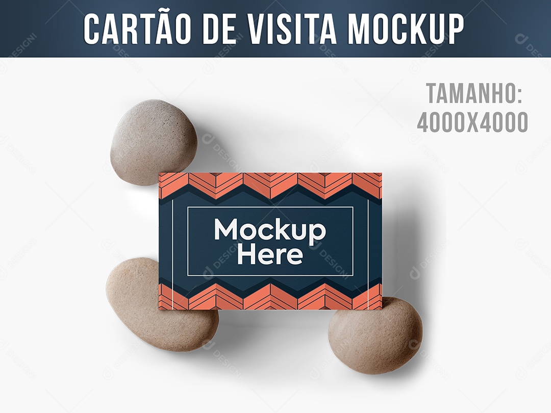 Cartão de Visita Mockup PSD Editável