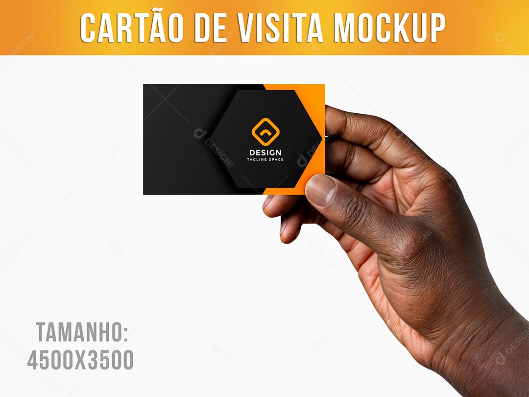 Cartão de Visita Mockup PSD Editável