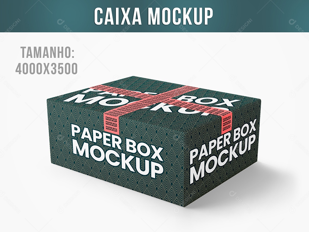Mockup Caixa PSD Editável