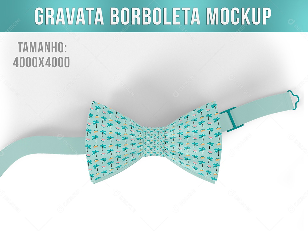 Mockup De Gravata Borboleta PSD Editável