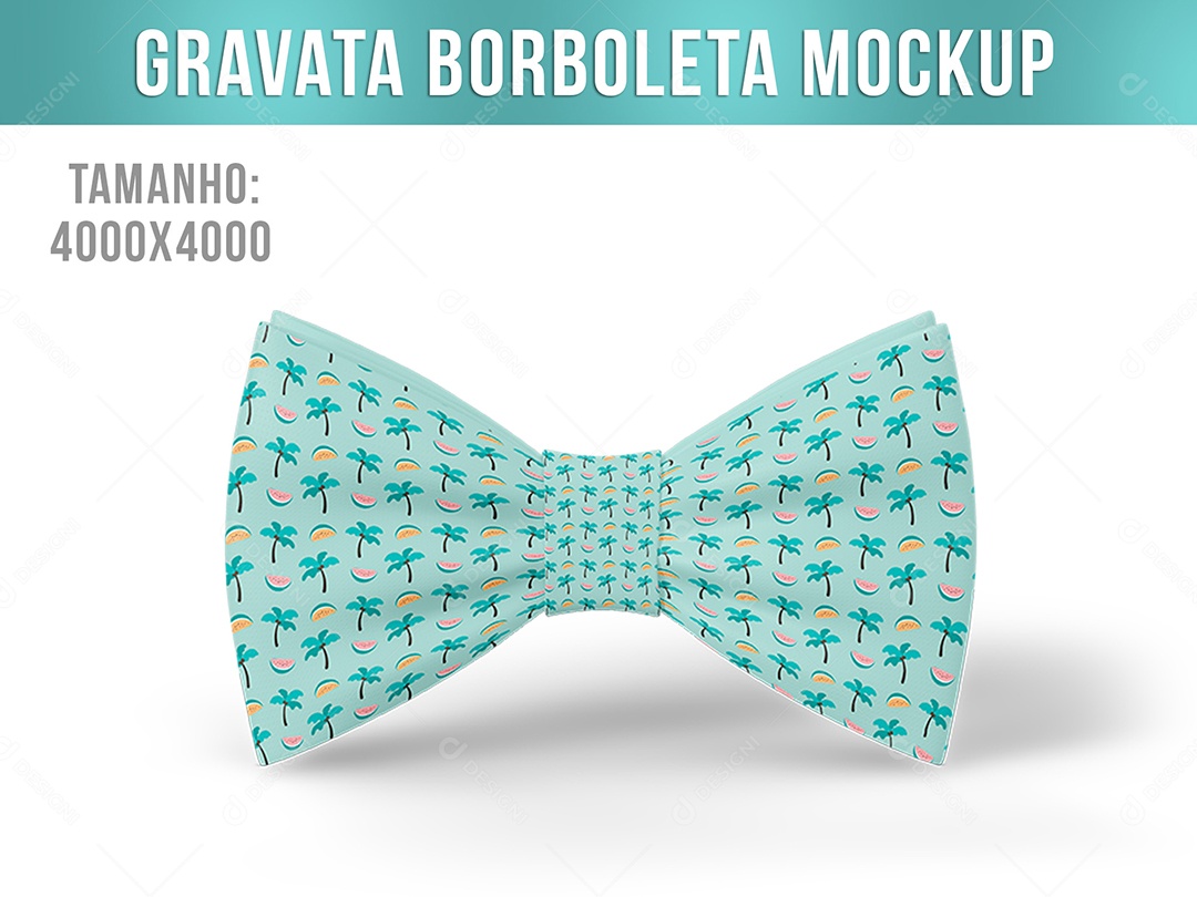 Mockup De Gravata Borboleta PSD Editável