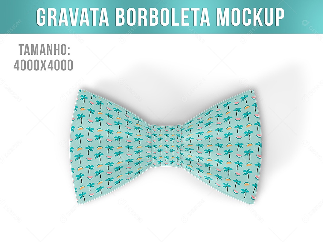 Mockup De Gravata Borboleta PSD Editável