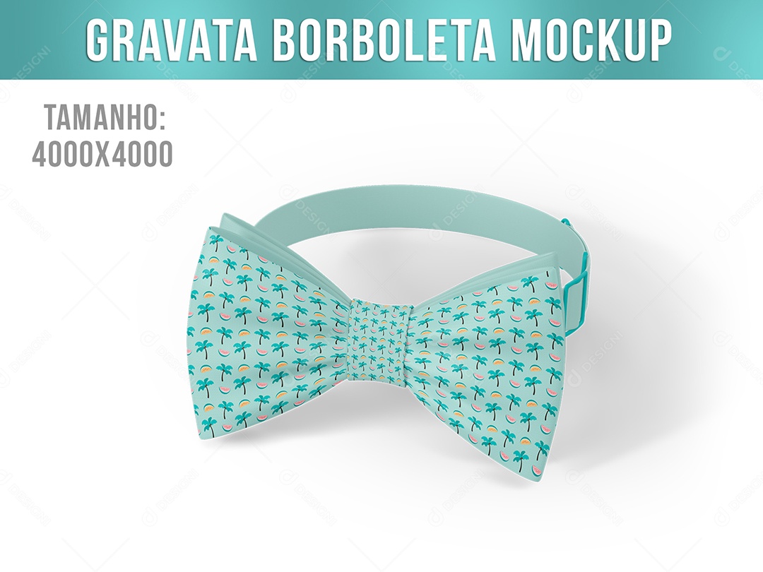 Mockup De Gravata Borboleta PSD Editável