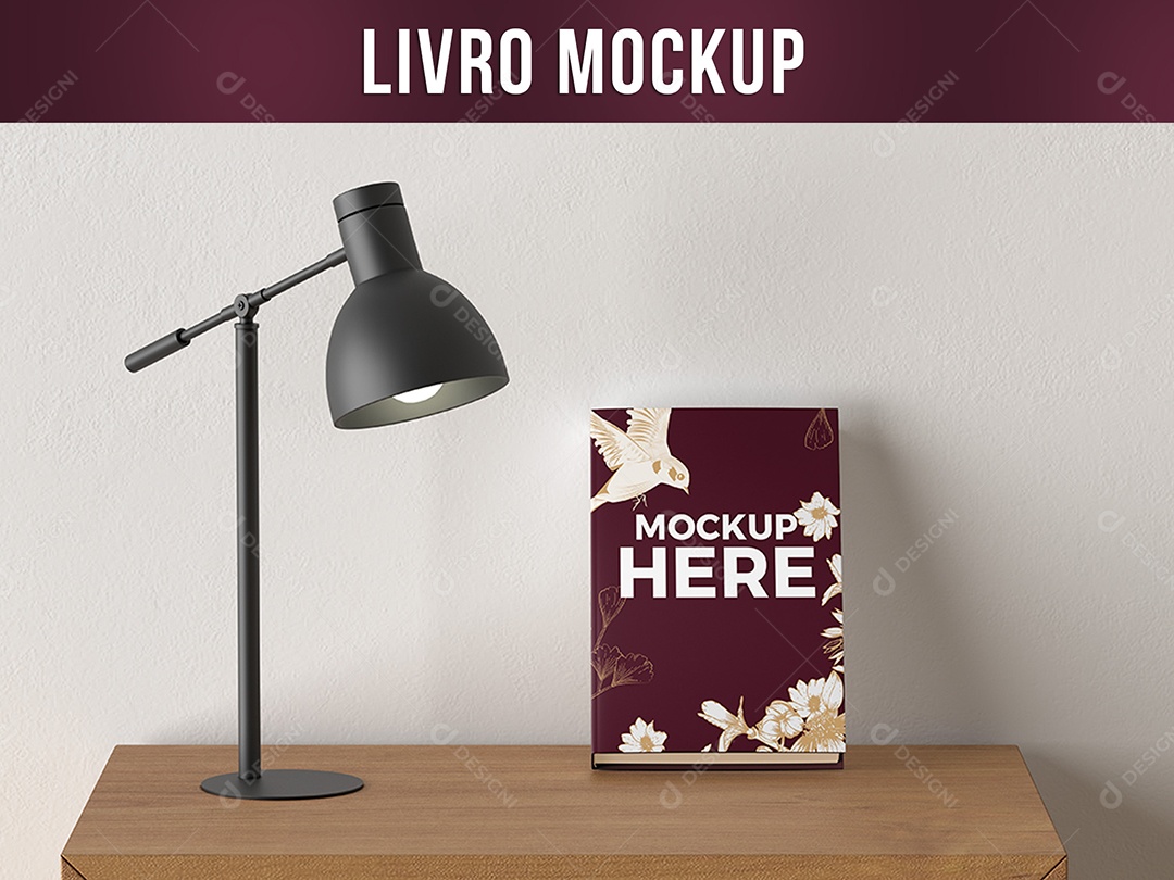 Livro Mockup Na Mesa PSD