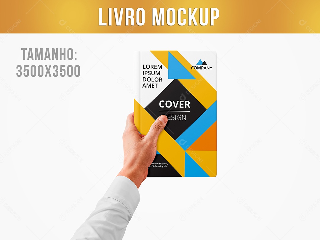 Mão Segurando Livro Mockup PSD