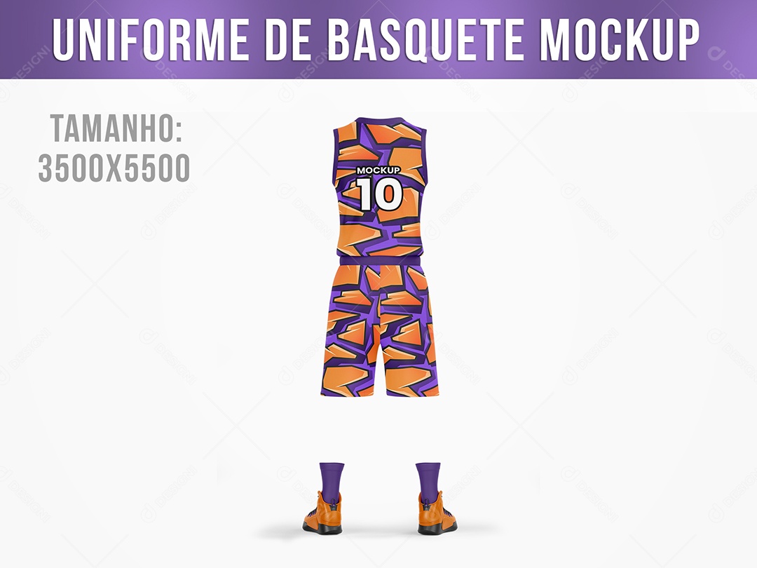 Mockup Unifome de Basquete PSD Editável