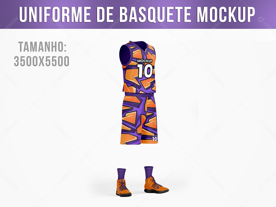 Mockup Unifome de Basquete PSD Editável