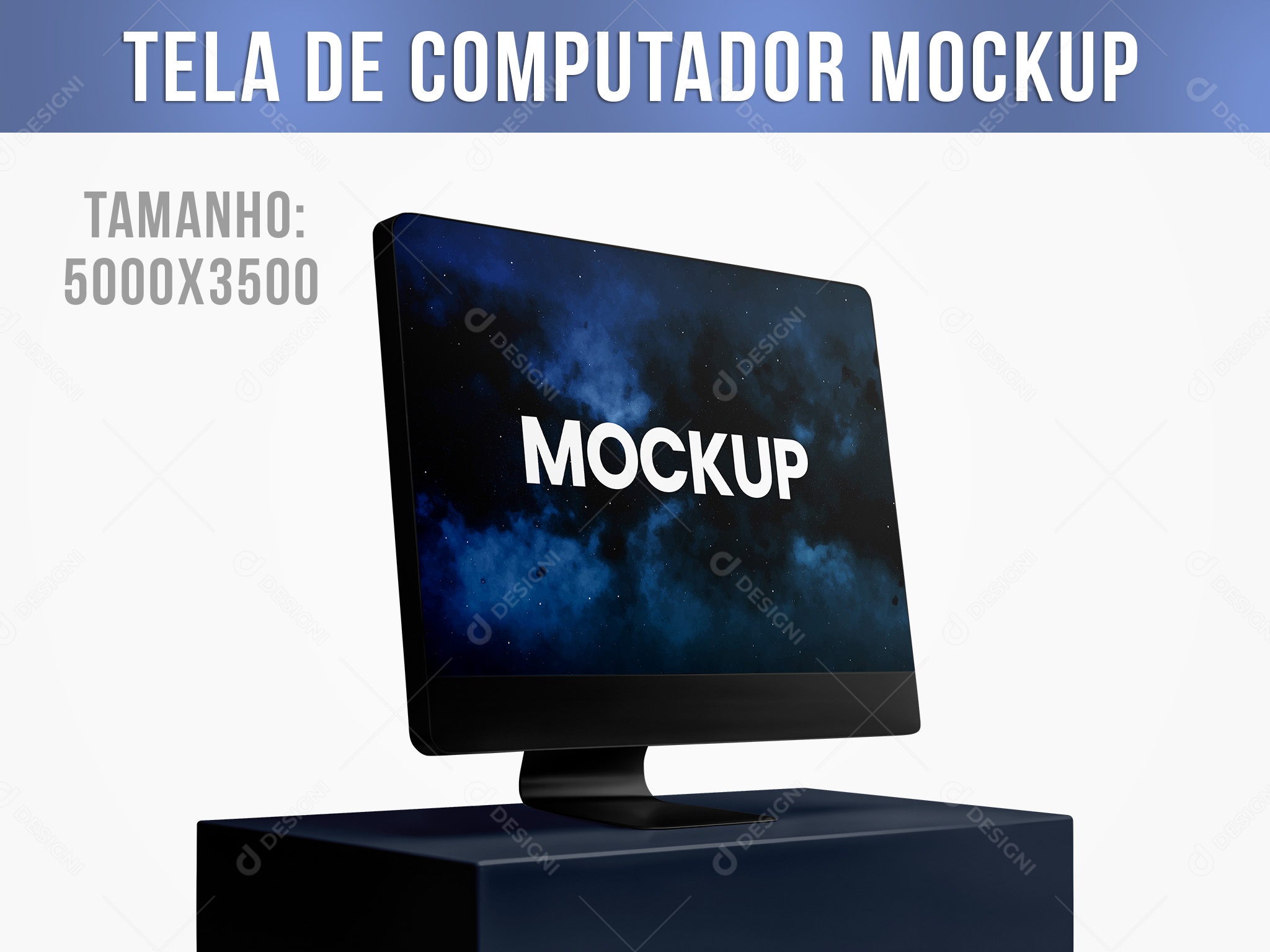 Tela de Computador Mockup PSD Editável