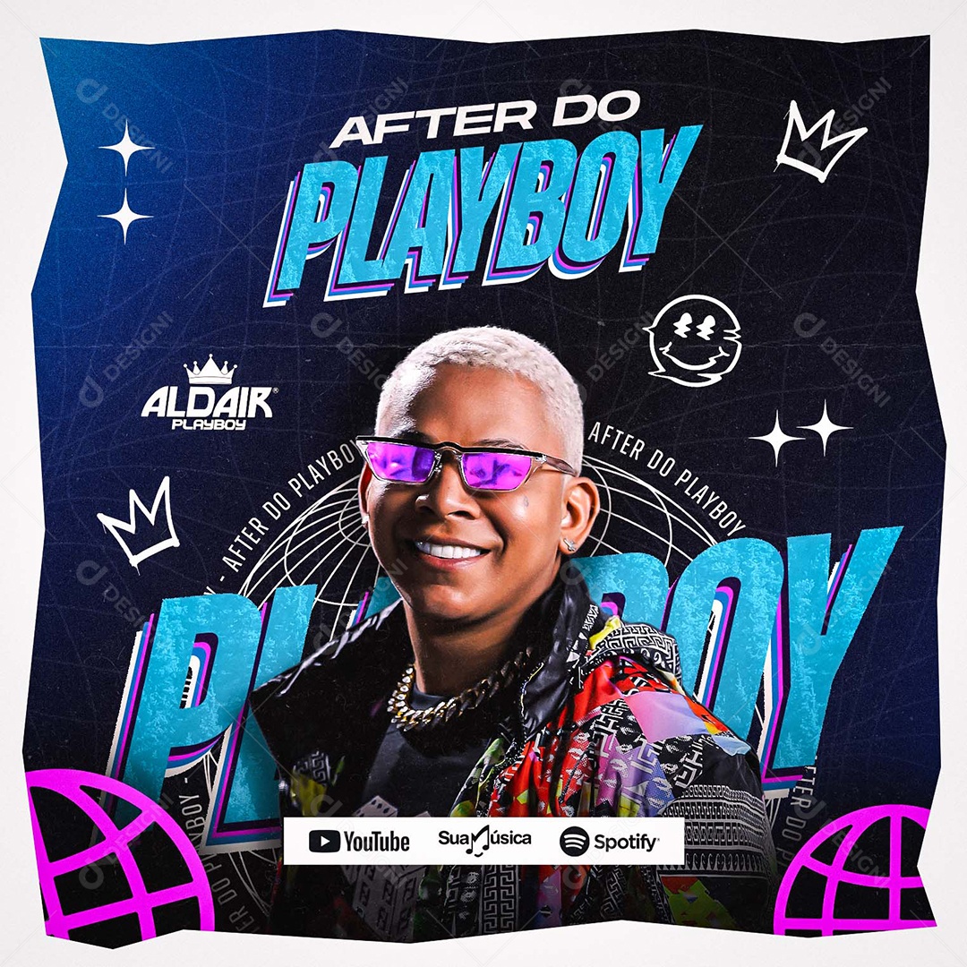 Show After do Aldair Playboy Social Media PSD Editável