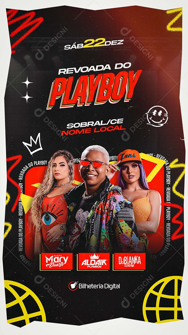 Story Flyer Revoada do PlayBoy Social Media PSD Editável