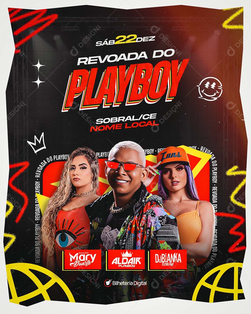 Flyer Revoada do PlayBoy Social Media PSD Editável