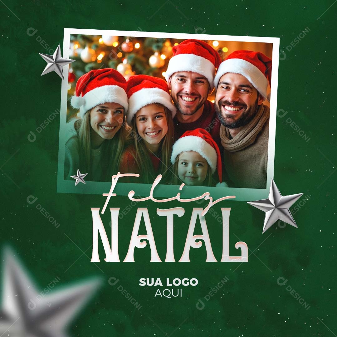 Um Feliz Natal 25 de Dezembro Social Media PSD Editável