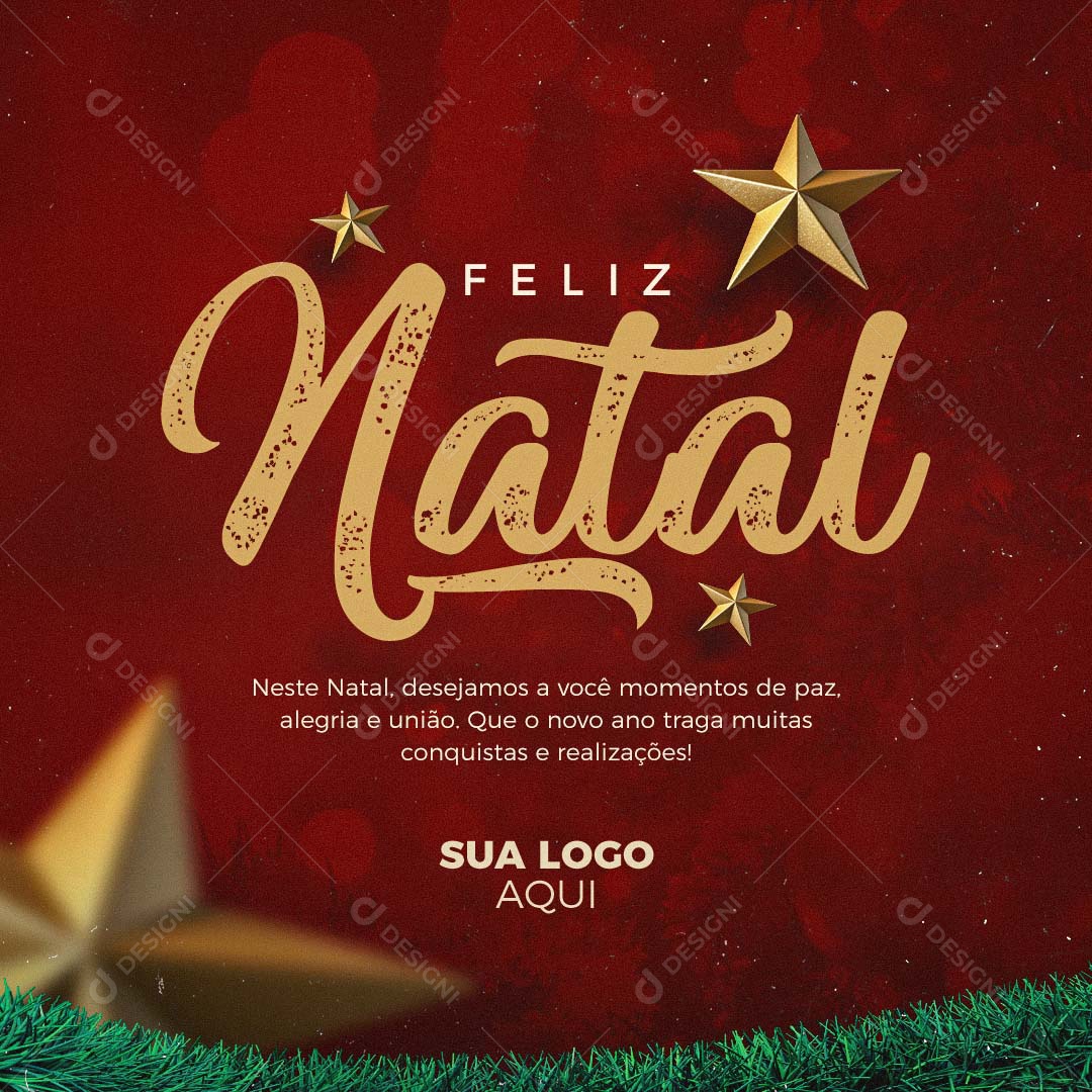 Feliz Natal  25 de Dezembro Social Media PSD Editável