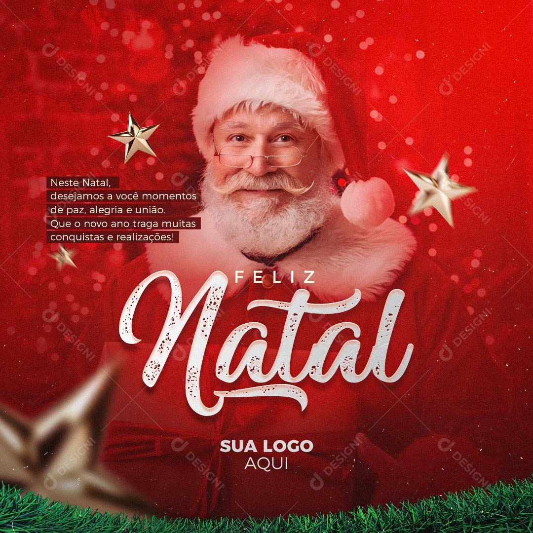 Feliz Natal 25 de Dezembro Social Media PSD Editável