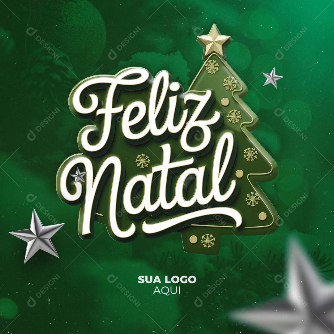 Feliz Natal 25 de Dezembro Social Media PSD Editável